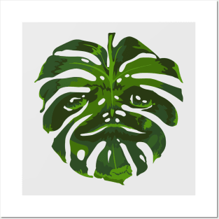 Monstera Sloth Posters and Art